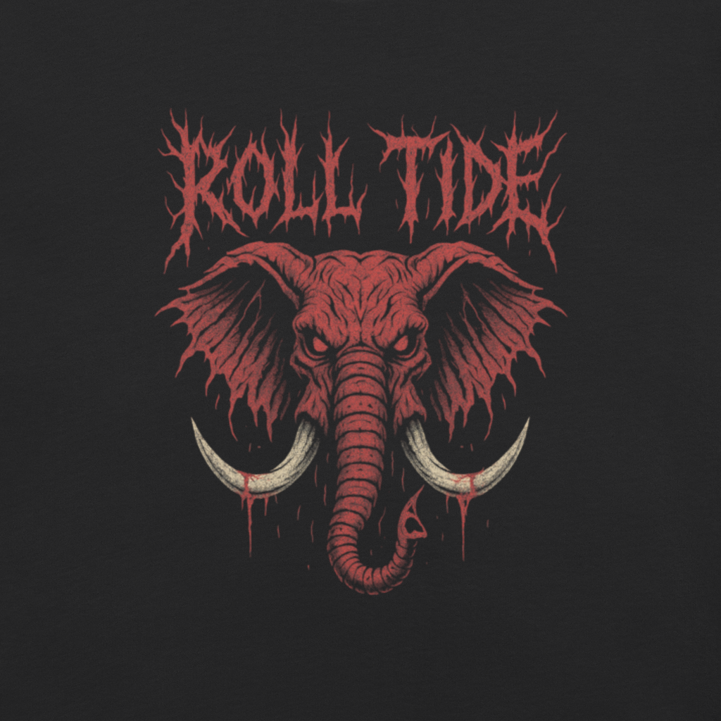 Roll Tide "Rivals Bleed Black" Tee - Saturday Mourning Edition