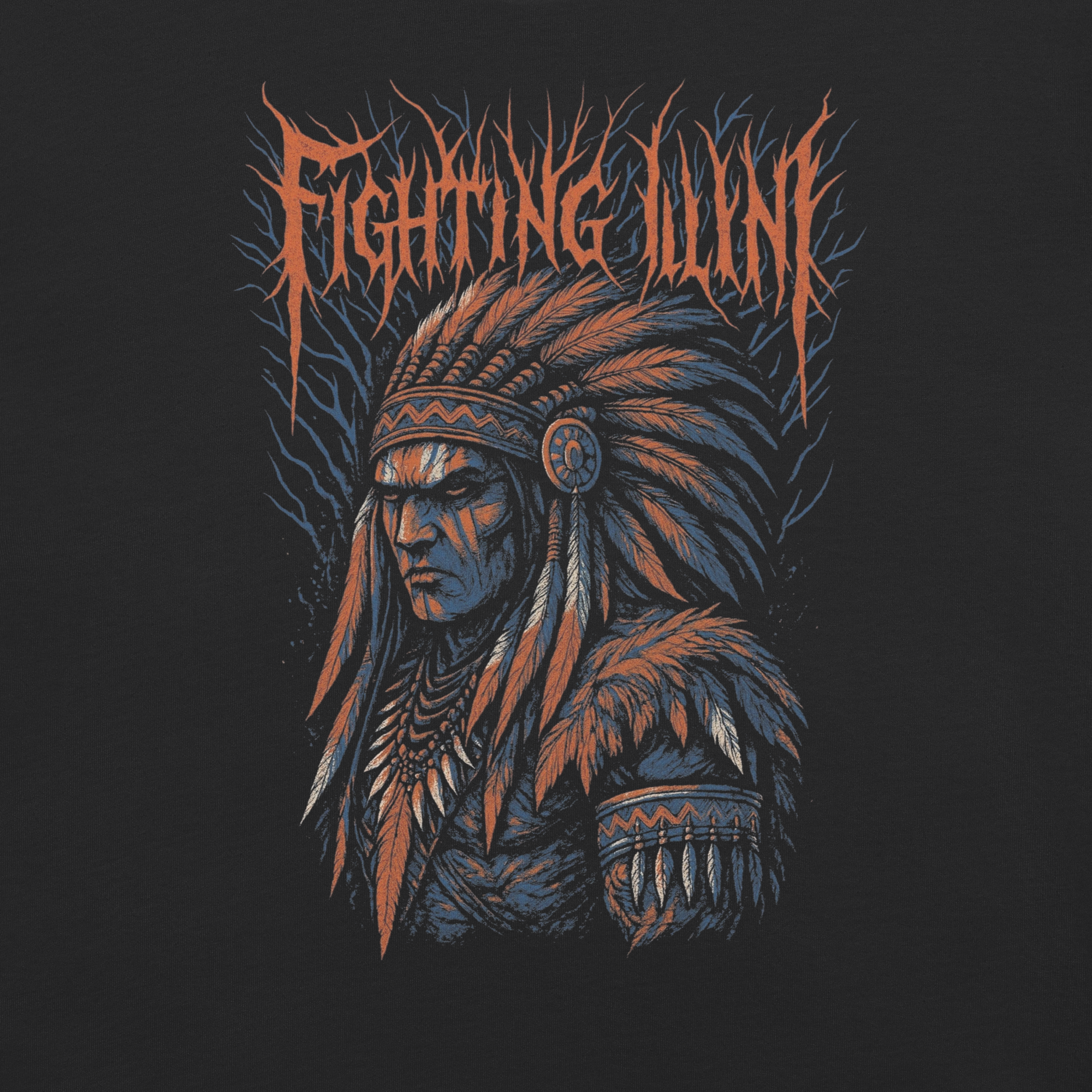 Fighting Illini "Rivals Bleed Black" Tee - Saturday Mourning Edition