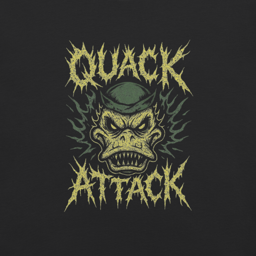 Quack Attack "Rivals Bleed Black" Tee - Saturday Mourning Edition