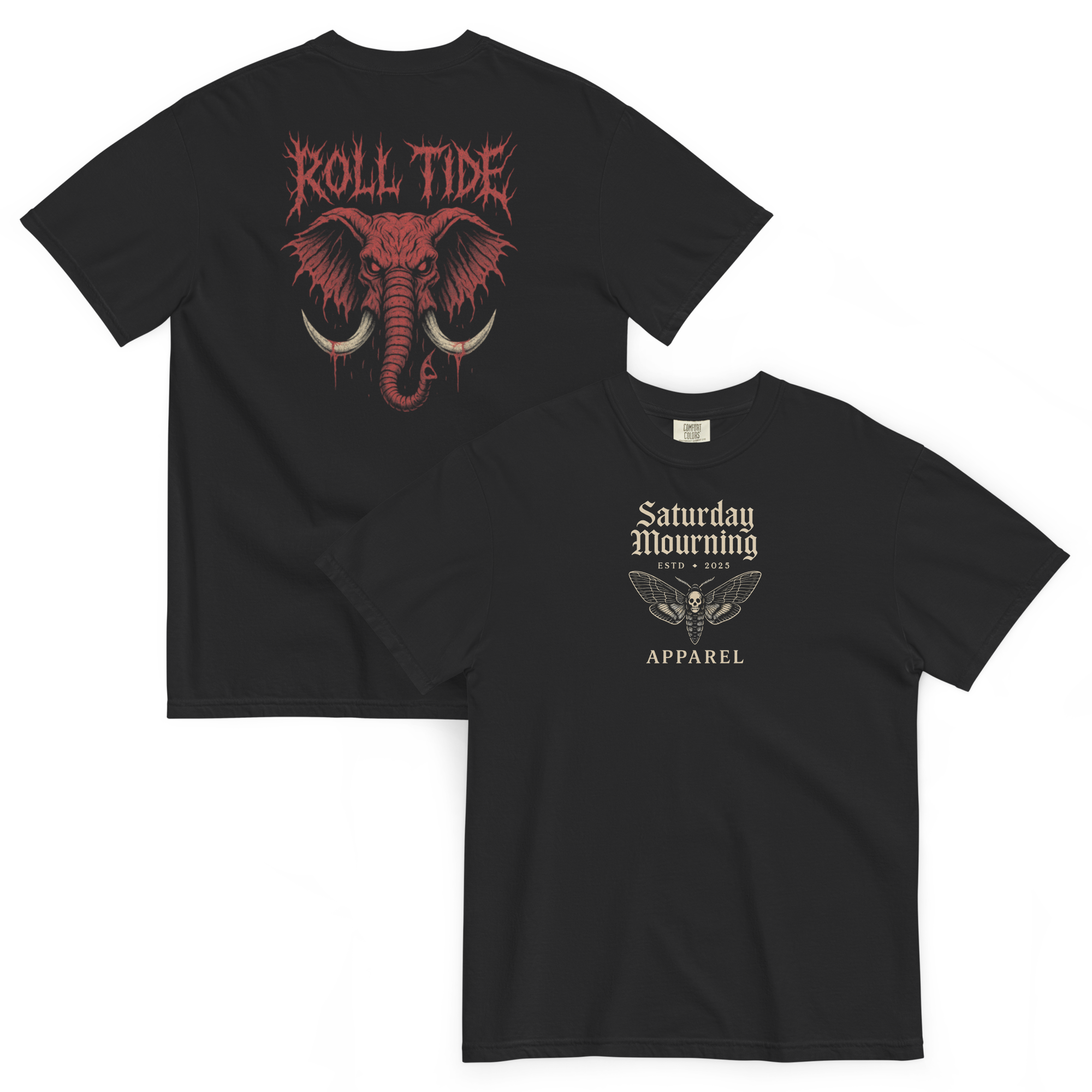 Roll Tide "Rivals Bleed Black" Tee - Saturday Mourning Edition