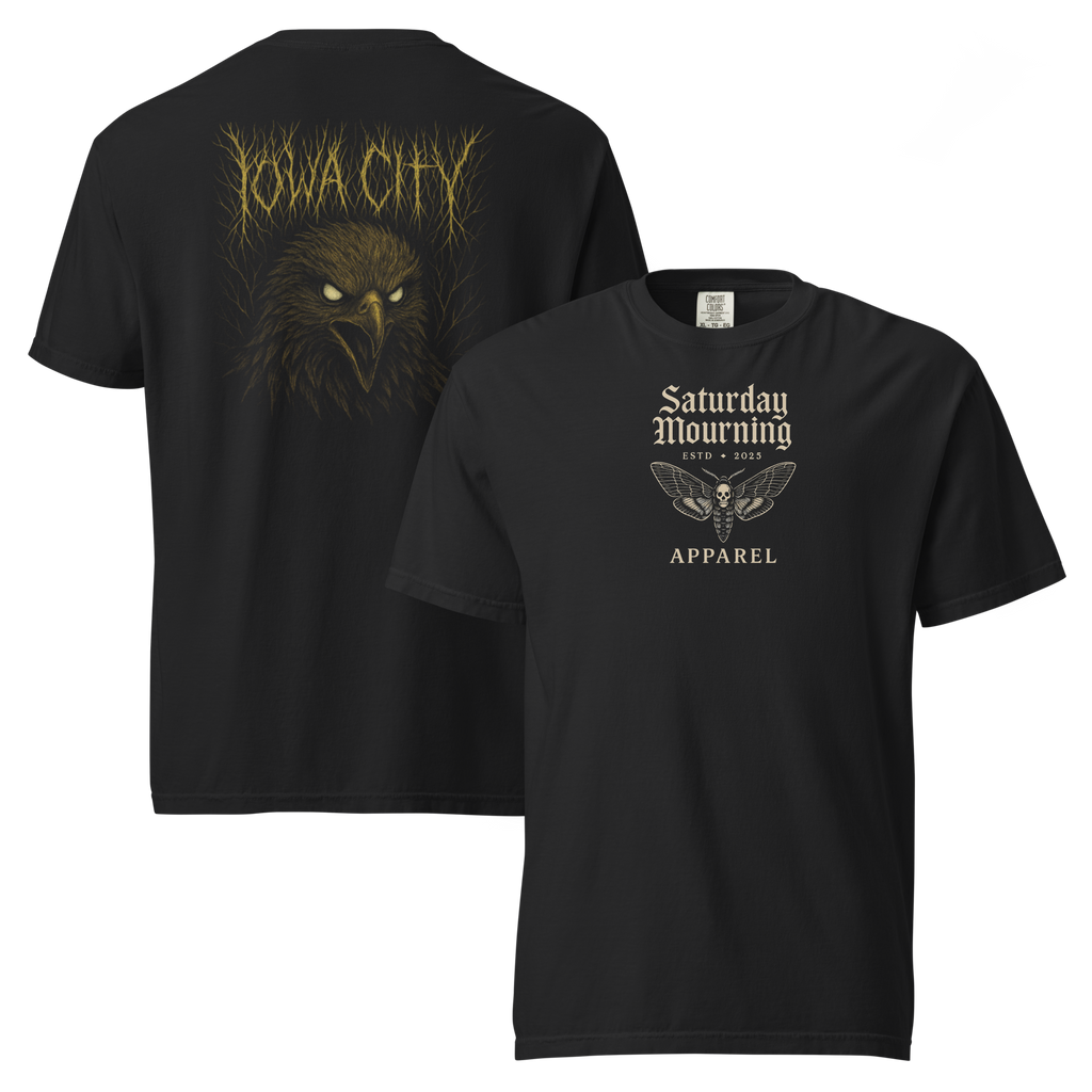 Iowa City "Rivals Bleed Black" Tee - Saturday Mourning Edition