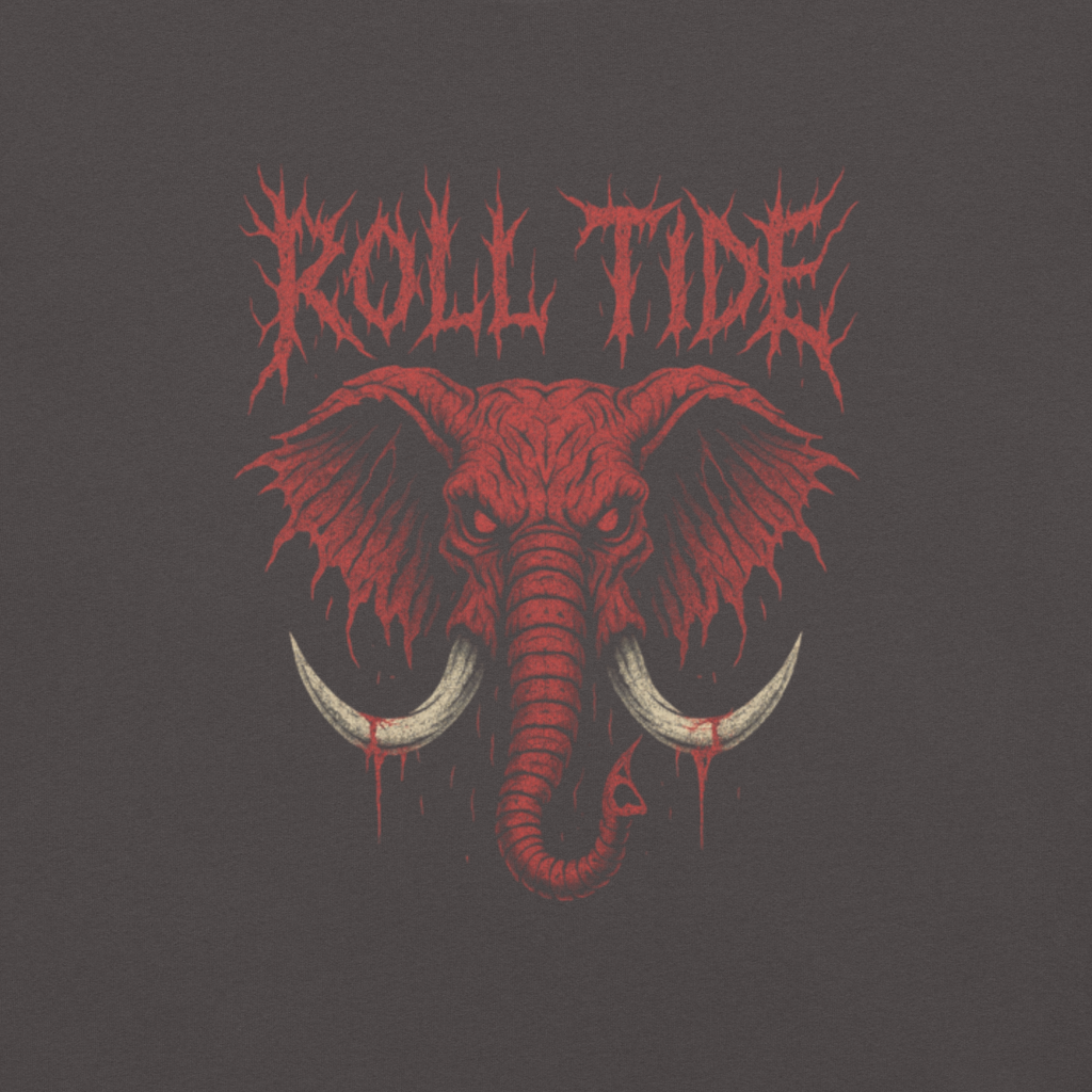 Roll Tide "Rivals Bleed Black" Tee - Saturday Mourning Edition